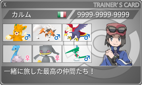 トレーナーカード
