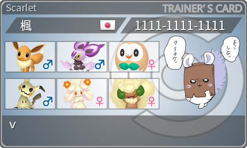 トレーナーカード
