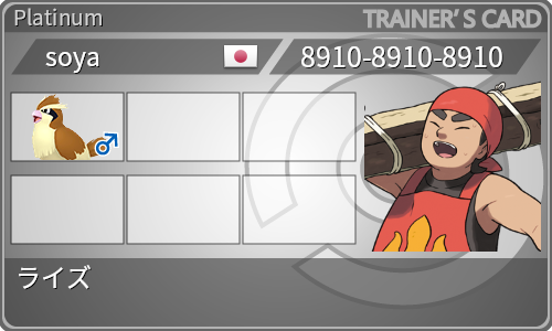 トレーナーカード